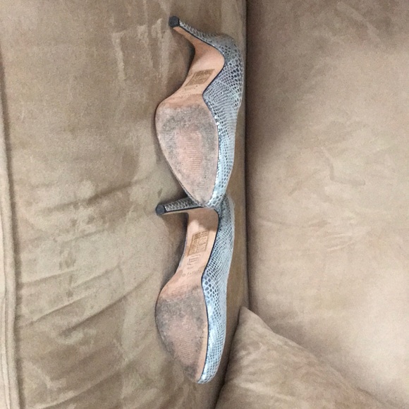 Silver snake like high heel WHBM - Picture 3 of 4